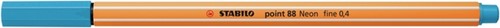Fineliner STABILO point 88/031 F neon blauw 1 Stuk-2