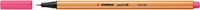 Fineliner STABILO point 88/29 F roze 1 Stuk