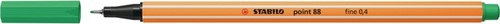 Fineliner STABILO point 88/16 F licht smaragdgroen 1 Stuk