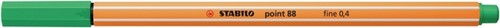 Fineliner STABILO point 88/16 F licht smaragdgroen 1 Stuk-2