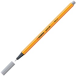 Fineliner STABILO point 88/95 F middelkoud grijs 1 Stuk