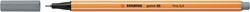 Fineliner STABILO point 88/95 F middelkoud grijs 1 Stuk