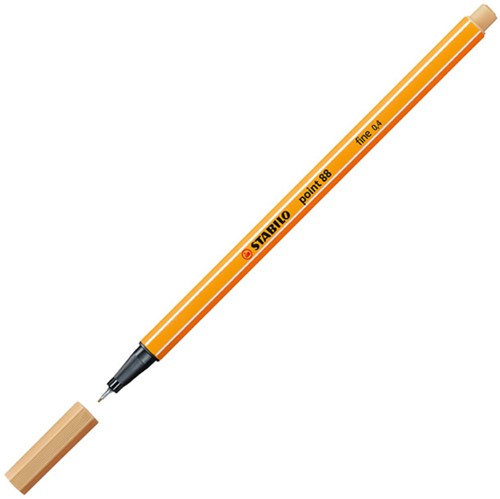 Fineliner STABILO point 88/88 F licht oker 1 Stuk