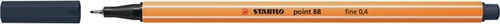 Fineliner STABILO point 88/98  F payne's grijs 1 Stuk