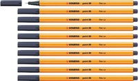 Fineliner STABILO point 88/98  F payne's grijs 1 Stuk-2