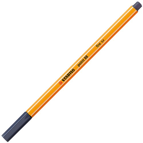 Fineliner STABILO point 88/98  F payne's grijs 1 Stuk-3