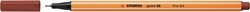 Fineliner STABILO point 88/75 F sienna 1 Stuk