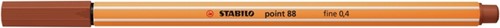 Fineliner STABILO point 88/38 F krijtrood 1 Stuk-2