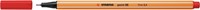Fineliner STABILO point 88 F lichtrood 1 Stuk