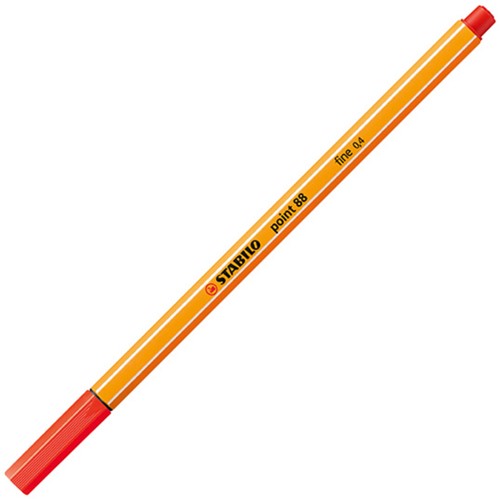 Fineliner STABILO point 88 F lichtrood 1 Stuk-2