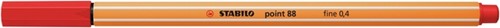 Fineliner STABILO point 88 F lichtrood 1 Stuk-2