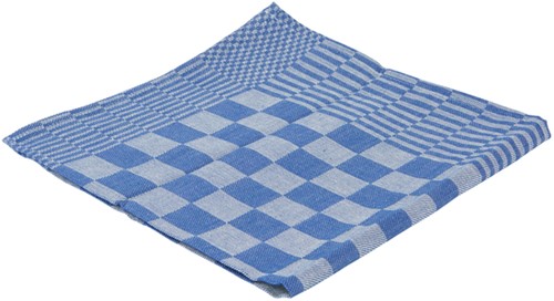 Theedoek blok marine Ca 65x65cm blauw 6 Stuk