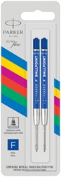 Balpenvulling Parker Economic F blauw 2 Stuk