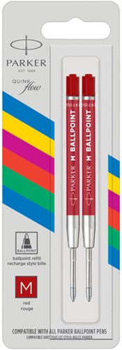Balpenvulling Parker Economic M rood 2 Stuk