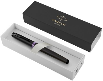 Vulpen Parker IM paars ring M zwart 1 Stuk-2