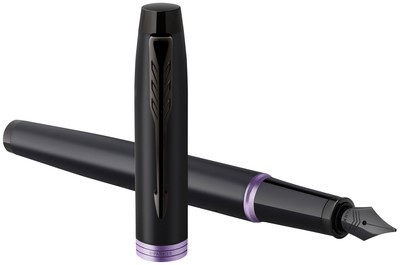 Vulpen Parker IM paars ring F zwart 1 Stuk-3