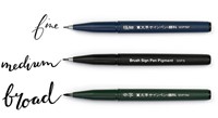 Brushpen Pentel XSESP15 zwart 3 Stuk-2