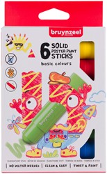 Verfstift Bruynzeel Kids 6st ass basis 6 Stuk