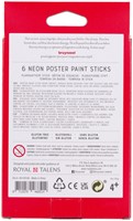 Verfstift Bruynzeel Kids 6st ass neon 6 Stuk-3