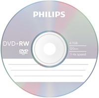 DVD+RW Philips 4.7GB 4x SP (10) 10 Stuk-2