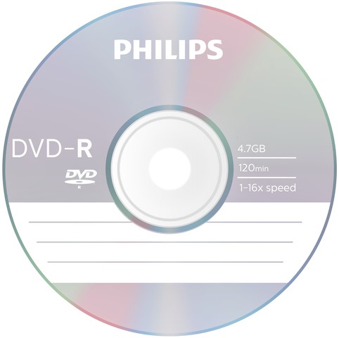 DVD-R Philips 4.7GB 16x SP (50) 50 Stuk-2