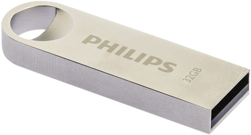 USB stick 2.0 Philips Moon USB-A 32GB zilver 1 Stuk