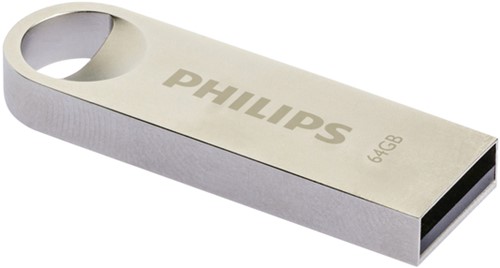 USB stick 2.0 Philips Moon USB-A 64GB zilver 1 Stuk