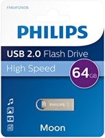 USB stick 2.0 Philips Moon USB-A 64GB zilver 1 Stuk-3
