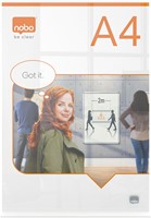 Infobord Nobo Premium Plus A4 acryl vrijstaand 1 Stuk-2