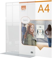 Infobord Nobo Premium Plus A4 acryl vrijstaand 1 Stuk-3