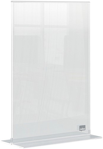 Infobord Nobo Premium Plus A5 acryl vrijstaand 1 Stuk