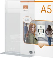 Infobord Nobo Premium Plus A5 acryl vrijstaand 1 Stuk-3