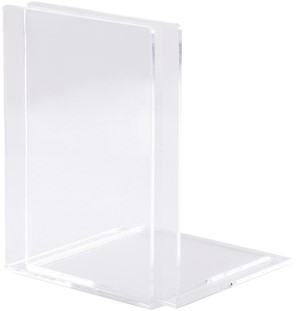 Boekensteun MAUL 12x12x17cm acryl glashelder 2 Stuk-2