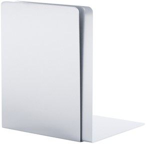 Boekensteun MAUL 16x15x21cm aluminium zilver 2 Stuk-2