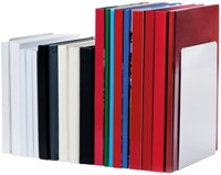 Boekensteun MAUL 16x15x21cm aluminium zilver 2 Stuk-2
