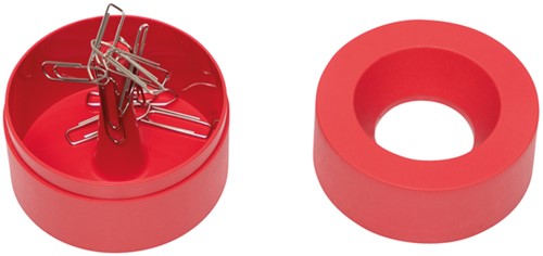 Papercliphouder MAULpro recycled Ø73x60mm rood 1 Stuk-3