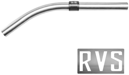 Gebogen buis 32mm Numatic rvs 1 Stuk