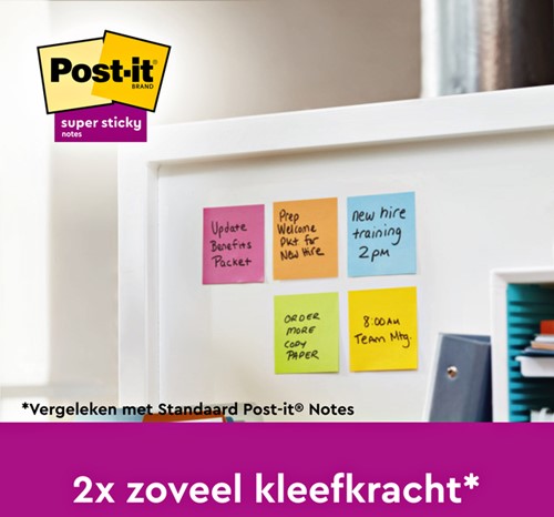 Memoblok  Post-it Z-Notes R330 Super Sticky Play 6 Stuk-2