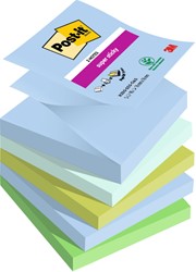 Memoblok Post-it Z-Notes R330 Super Sticky Oasis 5 Stuk