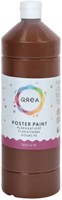 Plakkaatverf Qrea donkerbruin 1000ml 1000 Milliliter
