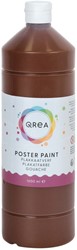 Plakkaatverf Qrea donkerbruin 1000ml 1000 Milliliter