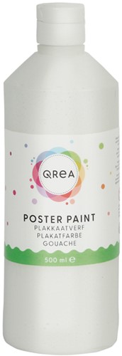 Plakkaatverf Qrea wit 500ml 500 Milliliter