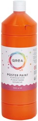 Plakkaatverf Qrea oranje 1000ml 1000 Milliliter