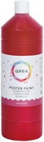 Plakkaatverf Qrea rood 1000ml 1000 Milliliter