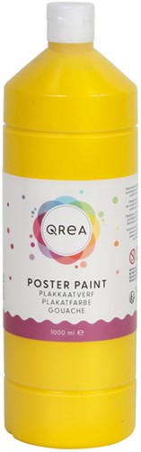 Plakkaatverf Qrea geel 1000ml 1000 Milliliter