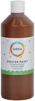 Plakkaatverf Qrea donkerbruin 500ml 500 Milliliter
