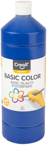 Plakkaatverf Creall basic donkerblauw 1000ml 1000 Milliliter