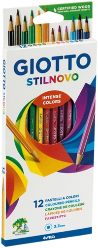Kleurpotlood Giotto Stilnovo 12 kleuren 12 Stuk