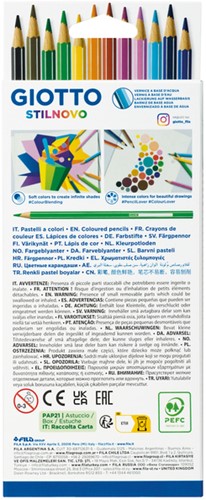Kleurpotlood Giotto Stilnovo 12 kleuren 12 Stuk-2