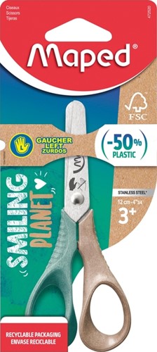 Kinderschaar Maped Smiling Planet 12cm links 1 Stuk
